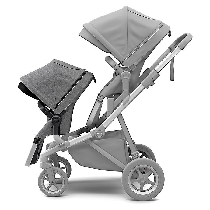 slide 2 of 5, Thule Sleek Stroller Sibling Seat - Grey Melange, 1 ct