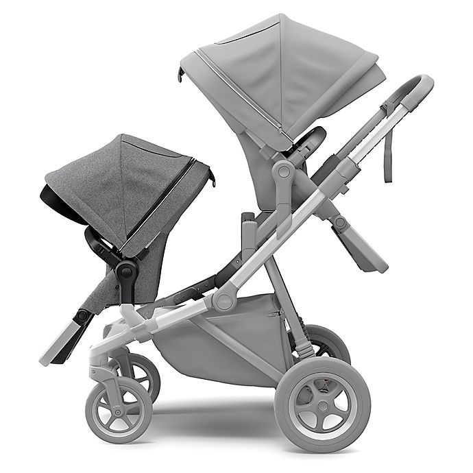 slide 3 of 5, Thule Sleek Stroller Sibling Seat - Grey Melange, 1 ct