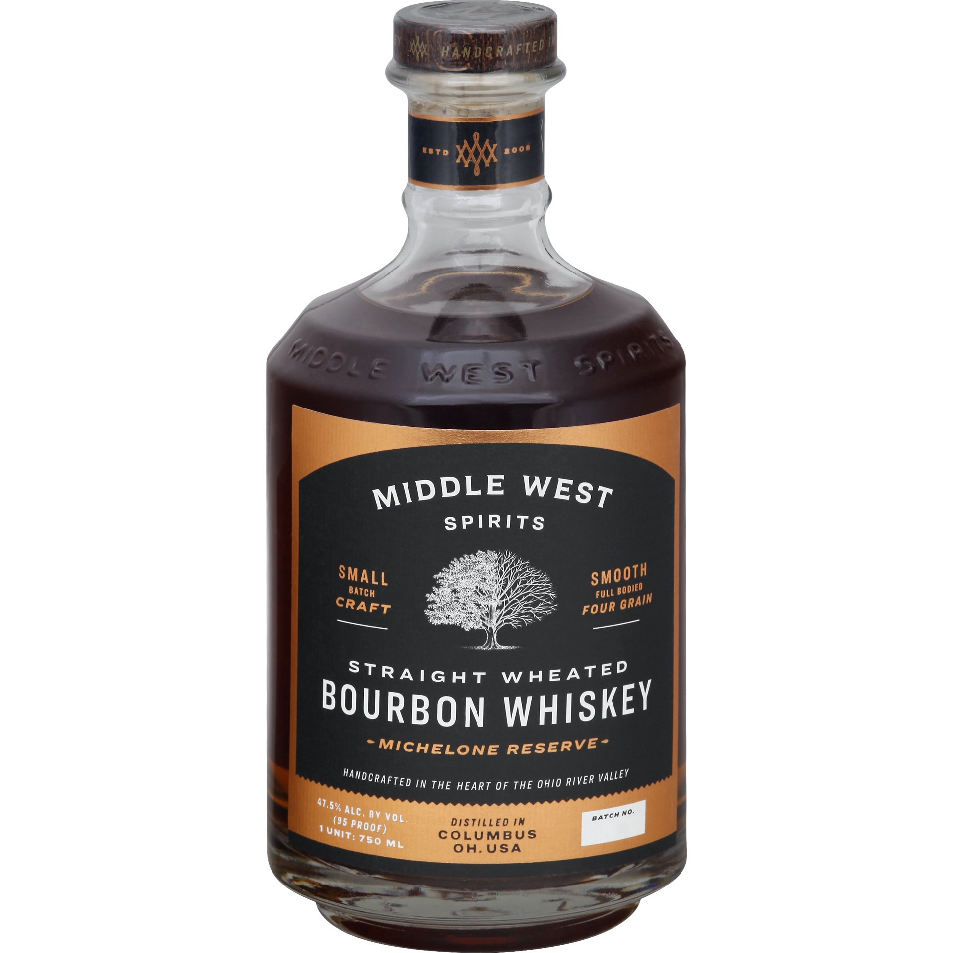 slide 1 of 1, Middle West Spirits Whiskey, Bourbon, Kentucky Straight, Michelone Reserve, 750 ml