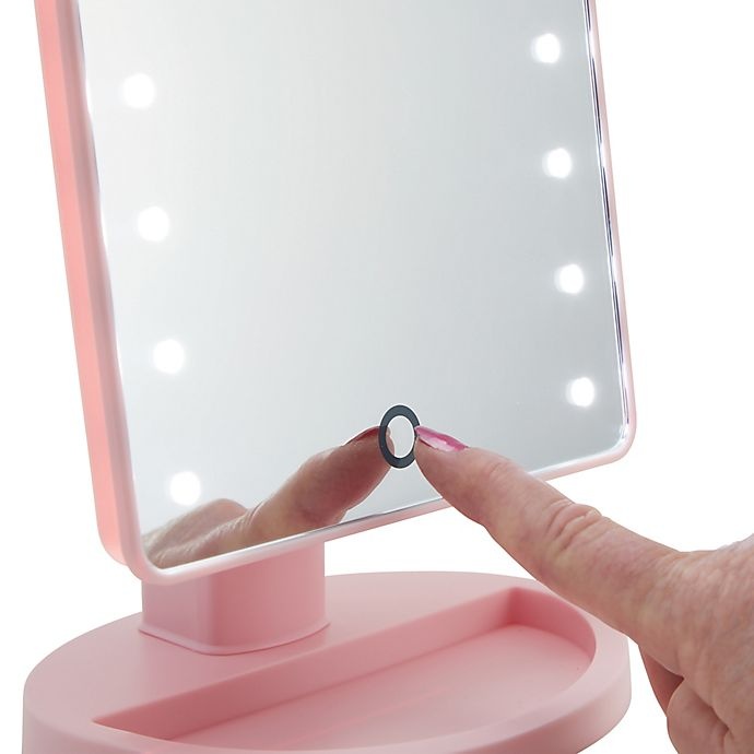 slide 5 of 6, Thinkspace Beauty Edge LED Mirror - Blush, 1 ct