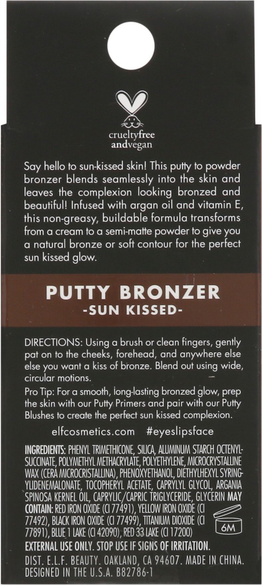 slide 7 of 9, E.L.F. Sun Kissed Putty Bronzer, 0.35 oz