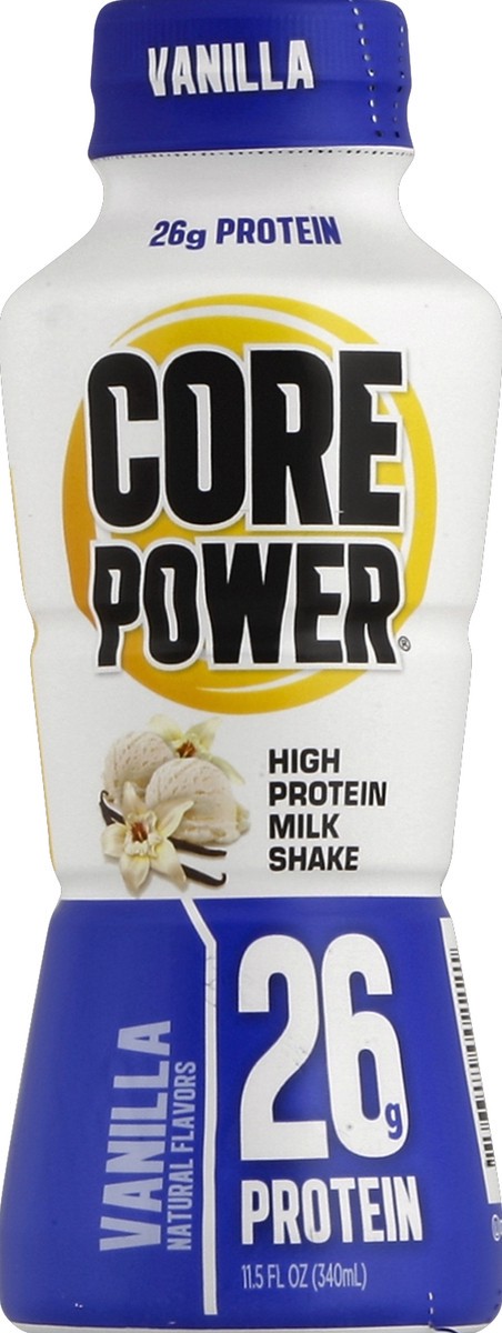 slide 4 of 4, Core Power 11.5 fl oz - 26g Vanilla Core Power Protein Drink by Fairlife Milk, 11.50 fl oz