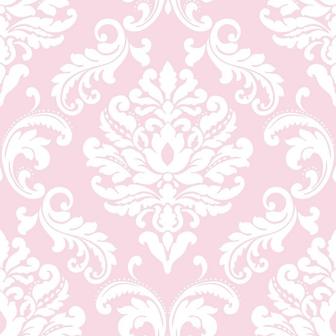 slide 2 of 2, WallPops! NuWallpaper Ariel Peel & Stick Wallpaper - Pink, 1 ct