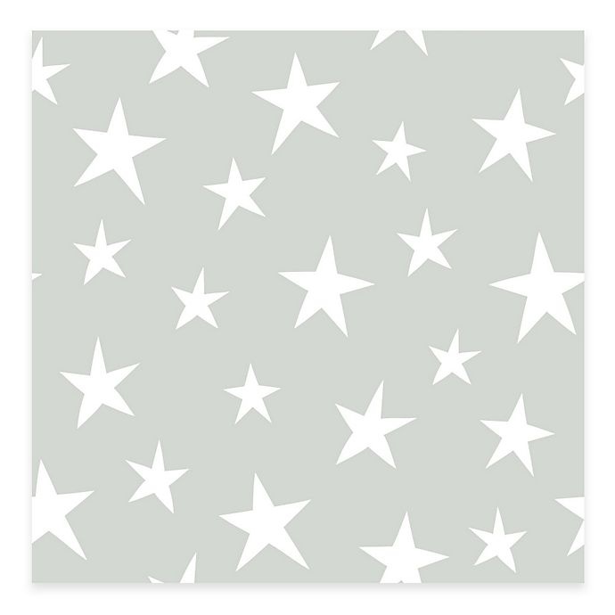 slide 1 of 1, WallPops! NuWallpaper Stardust Peel & Stick Wallpaper - Grey, 1 ct