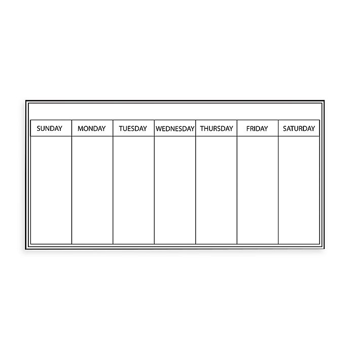 slide 1 of 1, WallPops! Removable Dry Erase White Board Weekly Planner, 1 ct