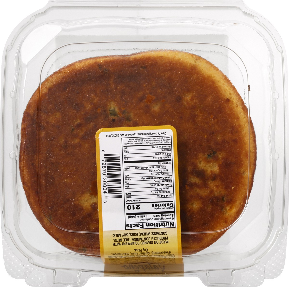 slide 9 of 9, Olson's Baking Co. Corn Bread, Jalapeno, 14 oz