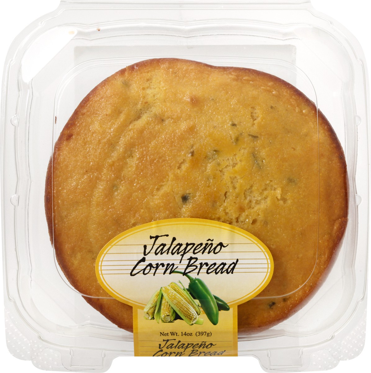 slide 5 of 9, Olson's Baking Co. Corn Bread, Jalapeno, 14 oz