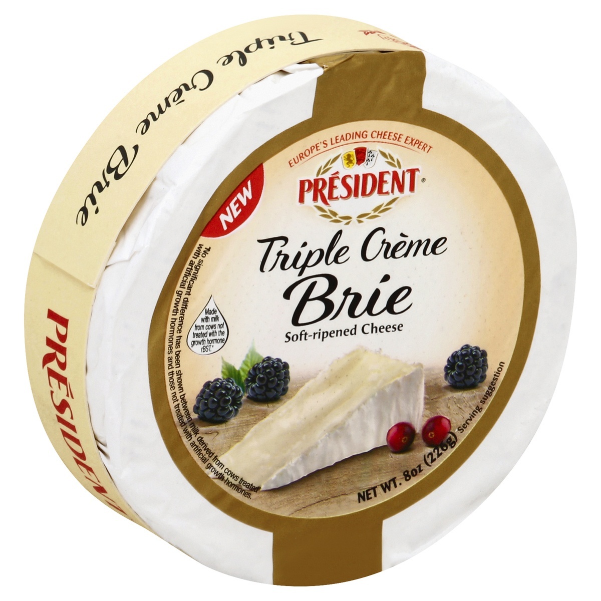 slide 1 of 1, Président President Brie Triple Creme, 8 oz