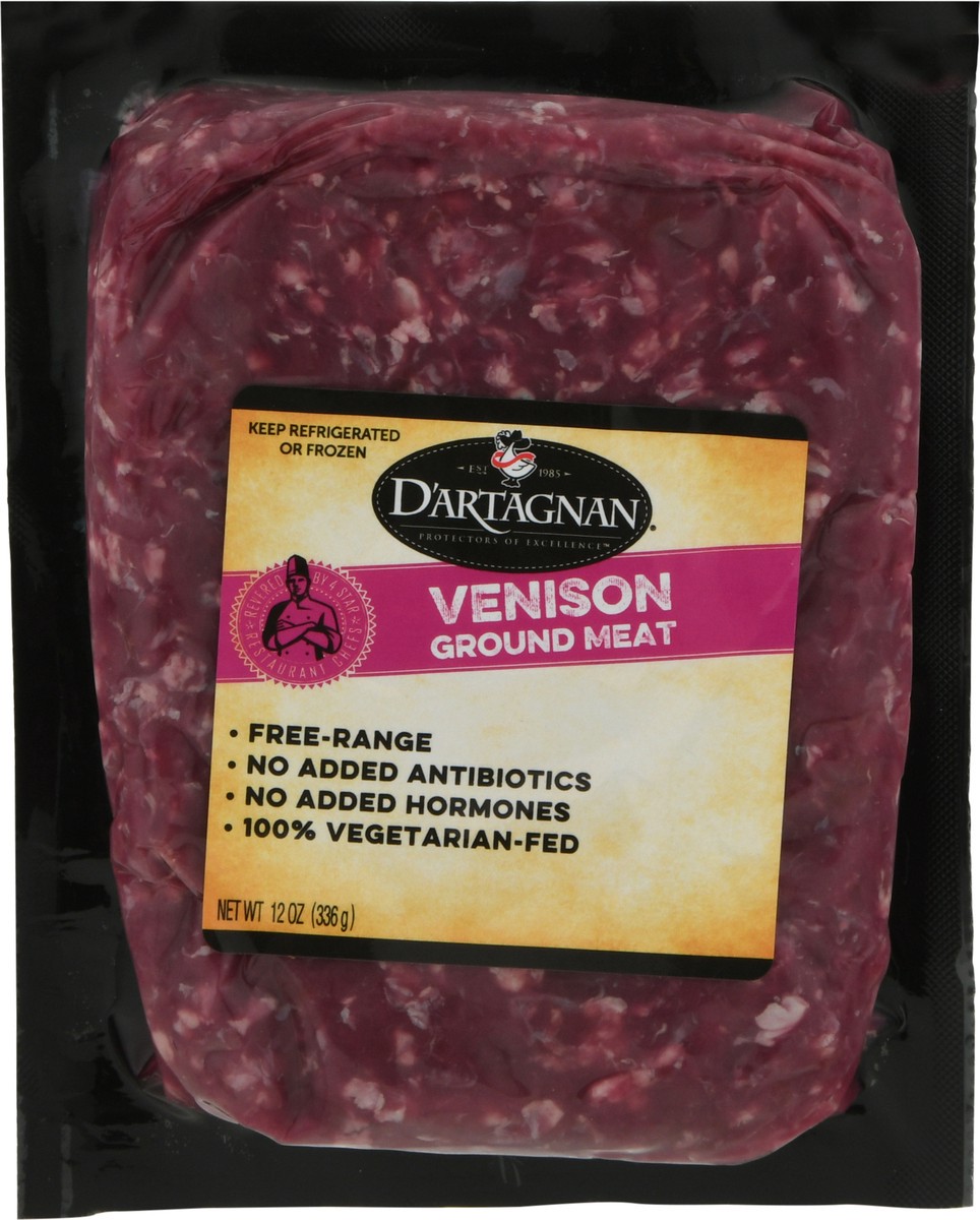 slide 1 of 11, D'Artagnan Venison Ground, 12 oz