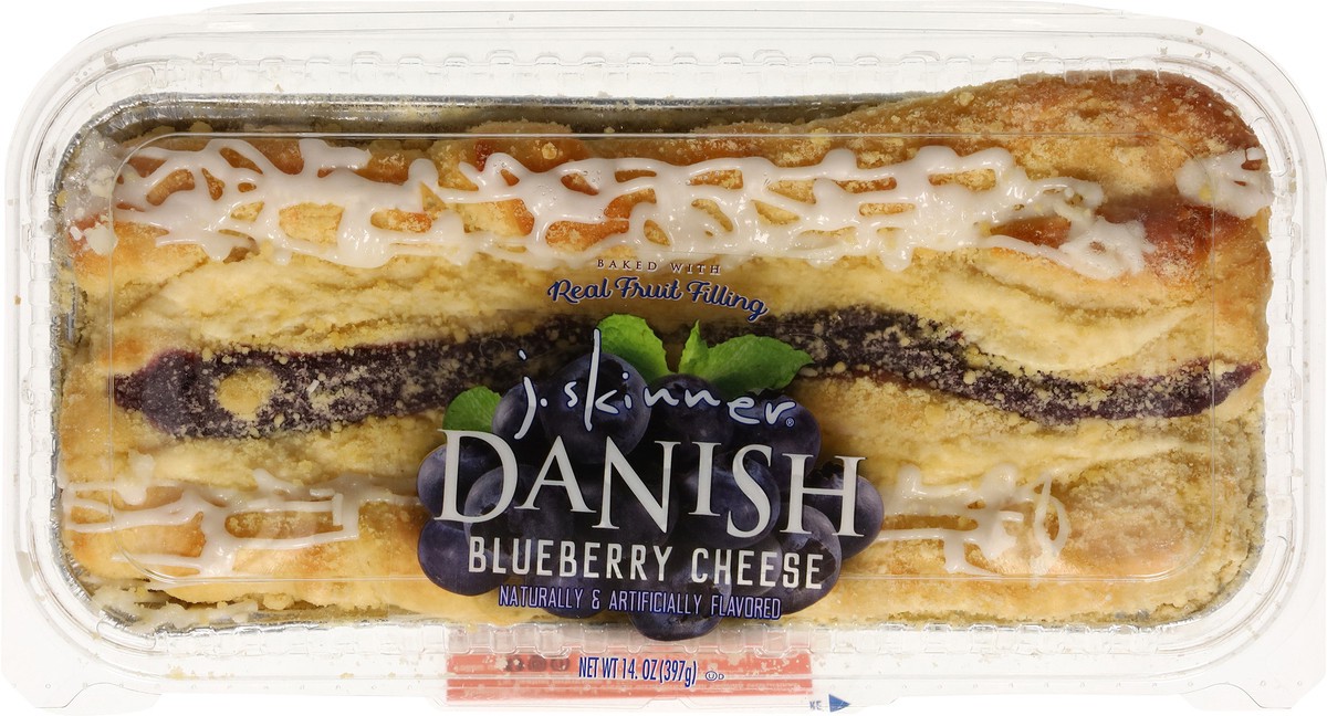 slide 2 of 13, J. Skinner Blueberry Cheese Danish 14 oz, 14 oz