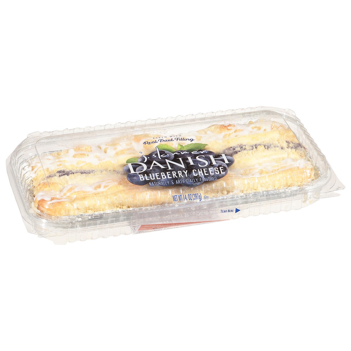 slide 13 of 13, J. Skinner Blueberry Cheese Danish 14 oz, 14 oz