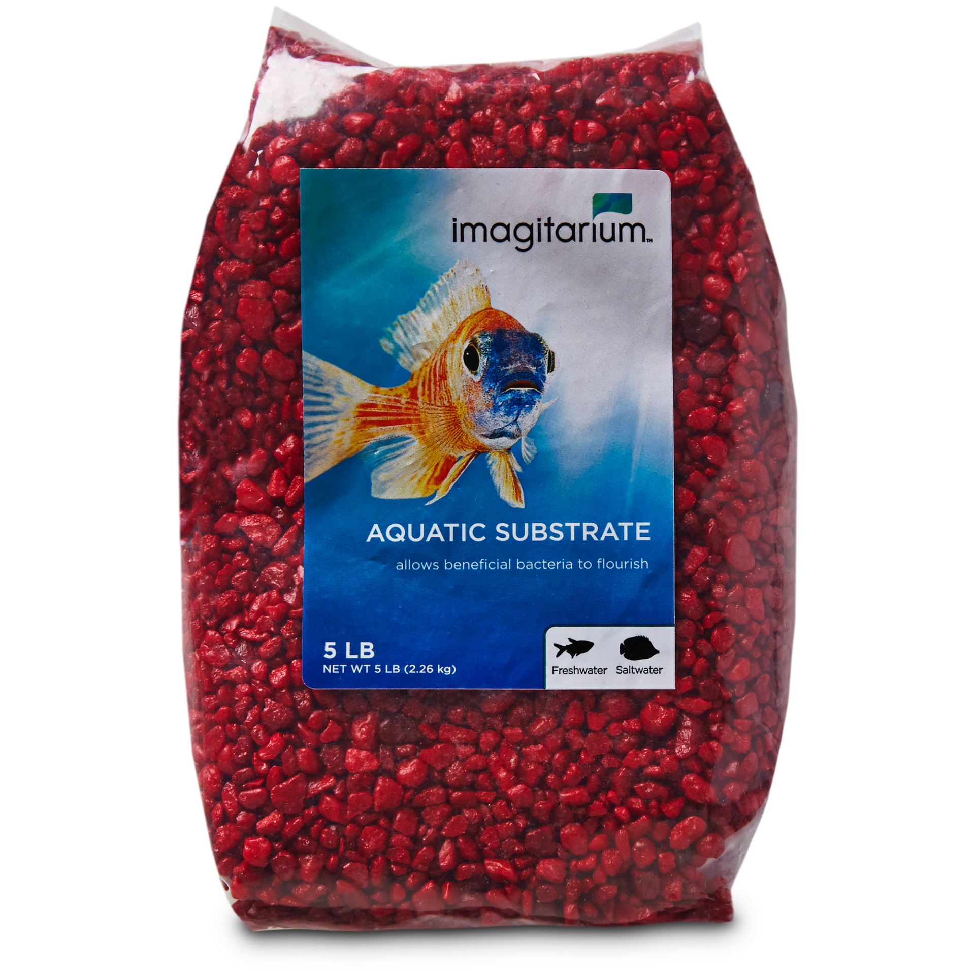 slide 1 of 1, Imagitarium Strawberry Red Aquarium Gravel, 5 lb