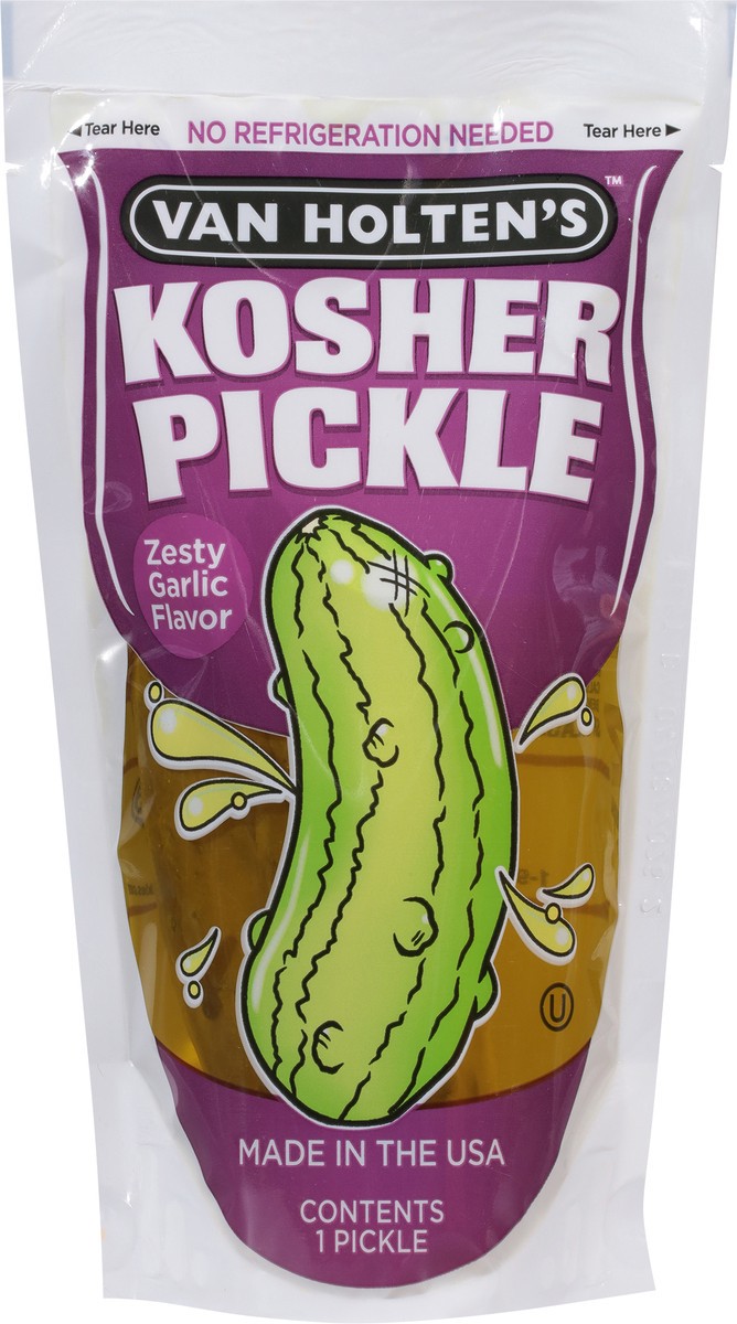 slide 5 of 13, Van Holten's Garlic Flavored Pickle-in-a-Pouch 1 ea, 1 ct