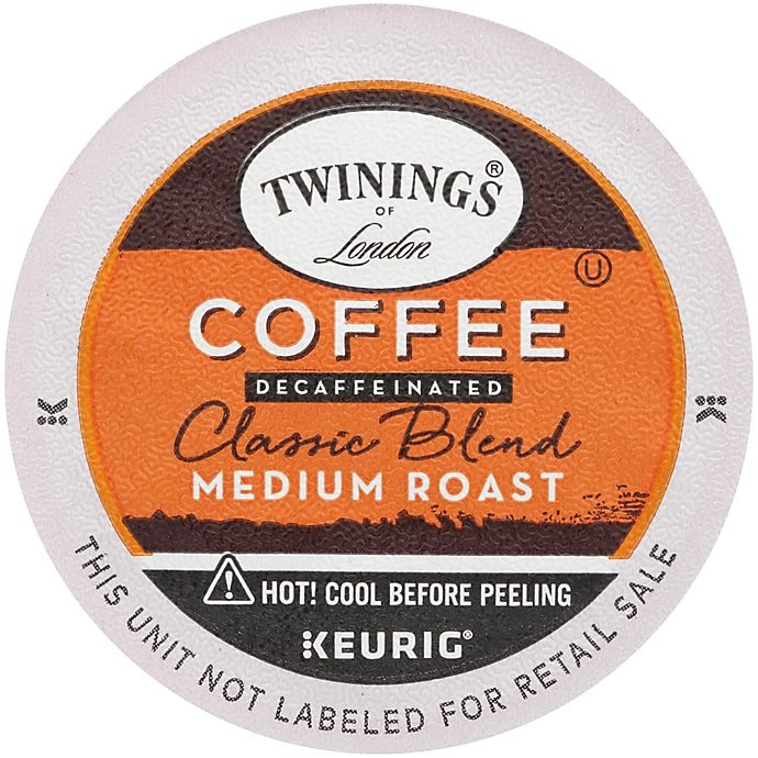 slide 1 of 2, Twinings of London Decaffeinated Classic Medium Roast Coffee Keurig K-Cup Pods, 24 ct