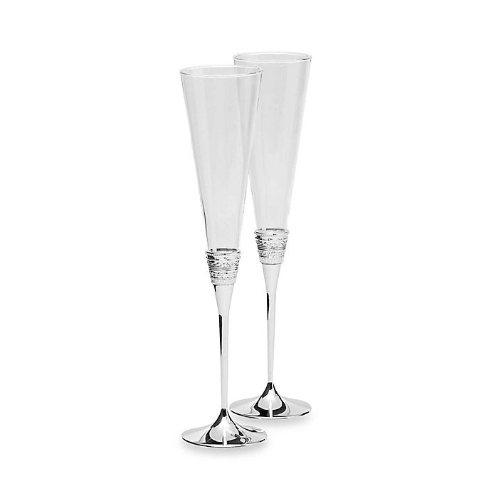 slide 2 of 2, Vera Wang Wedgwood With Love Toasting Flutes, 2 ct