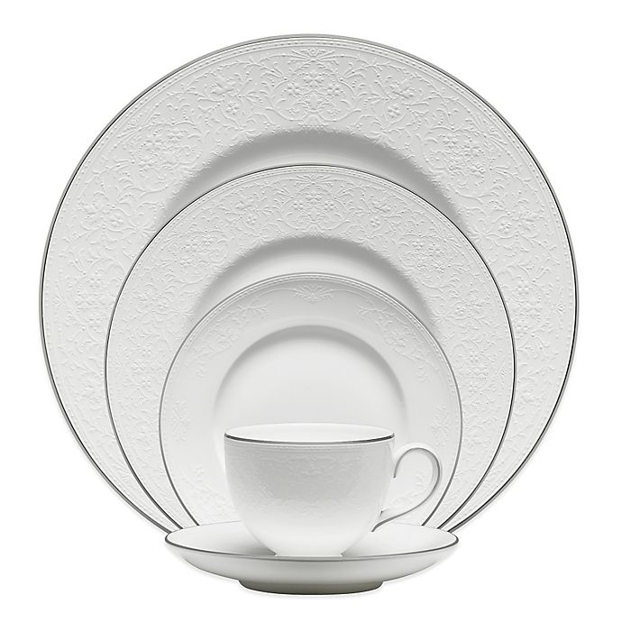 slide 1 of 8, Wedgwood English Lace Place Setting, 5 ct