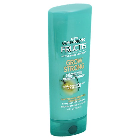 slide 1 of 1, Garnier Fructis Grow Strong Conditioner With Apple Extract & Ceramide, 12 fl oz