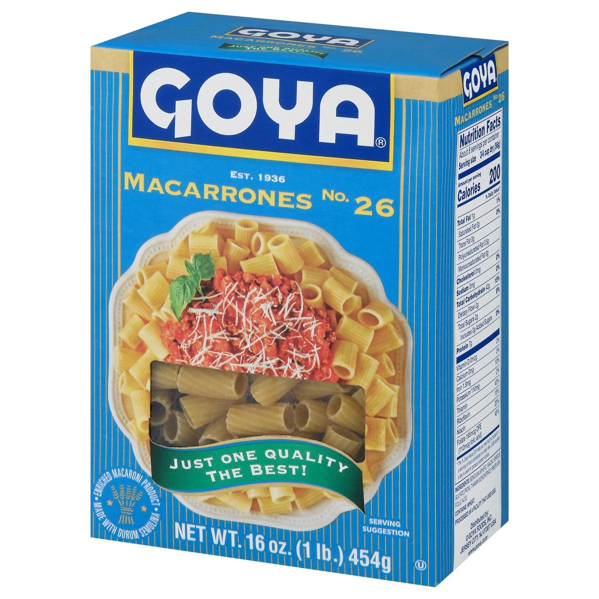 slide 2 of 4, Goya Macarrones No. 26 Pasta 16 oz, 16 oz