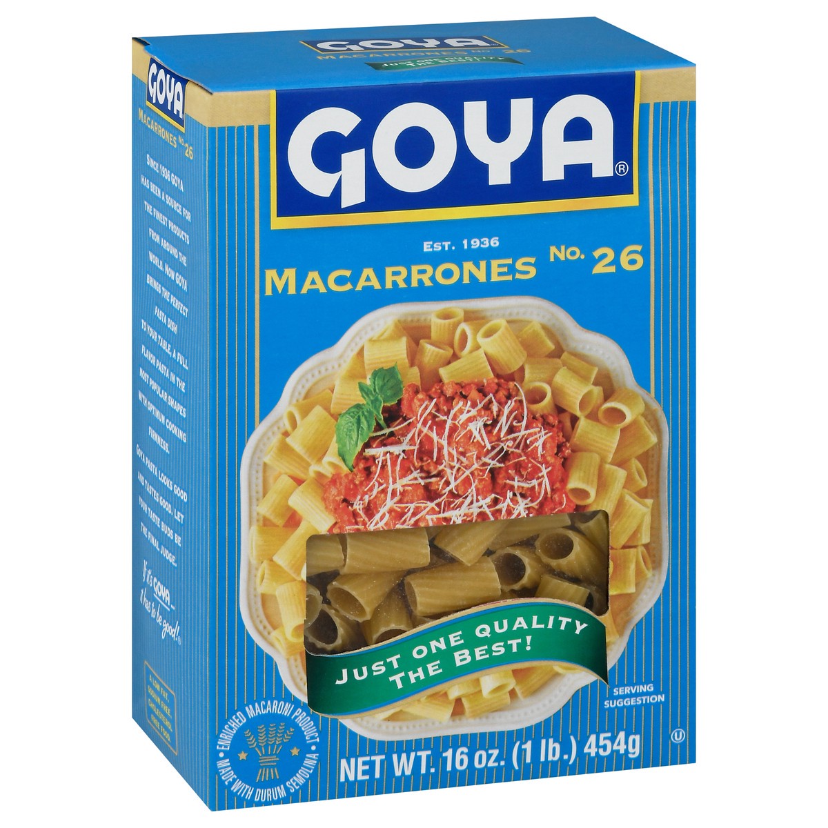 slide 4 of 4, Goya Macarrones No. 26 Pasta 16 oz, 16 oz