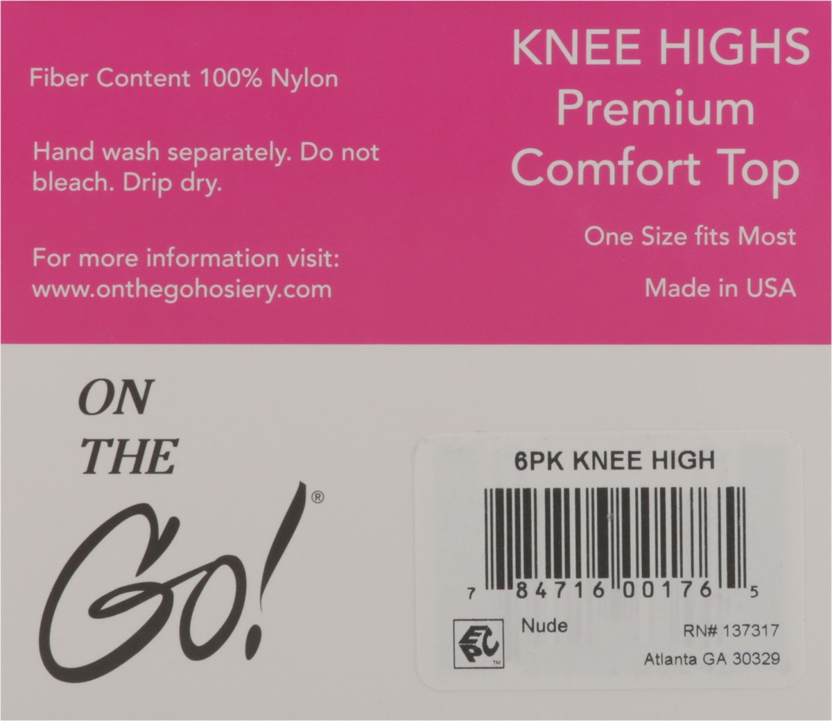 slide 2 of 11, Knee High Nude 6 Pack, 6 ct