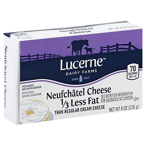 slide 1 of 1, Lucerne Cheese Neufchatel, 8 oz