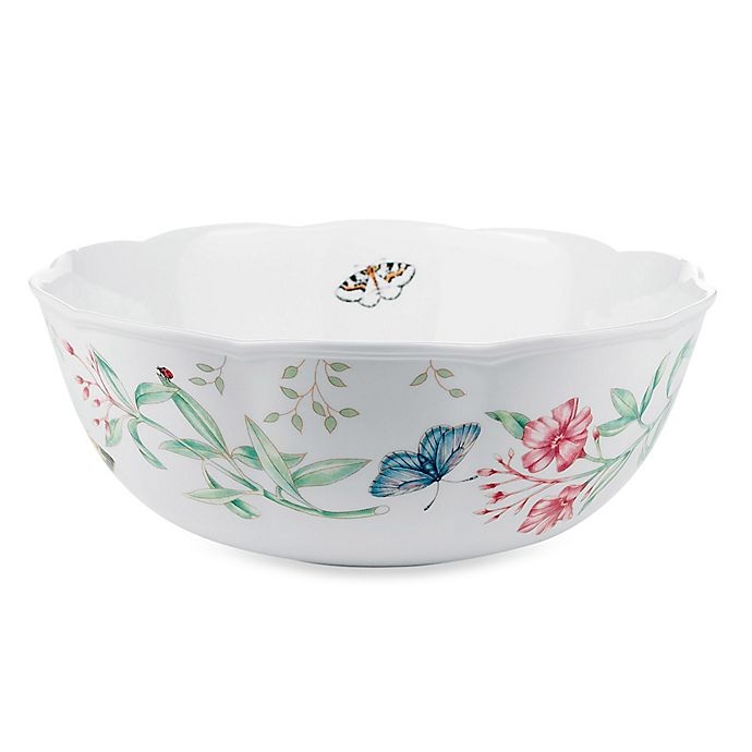 slide 1 of 1, Lenox Butterfly Meadow Medium ServingBowl, 10 in