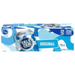 Kroger Original Seltzer Water Cans