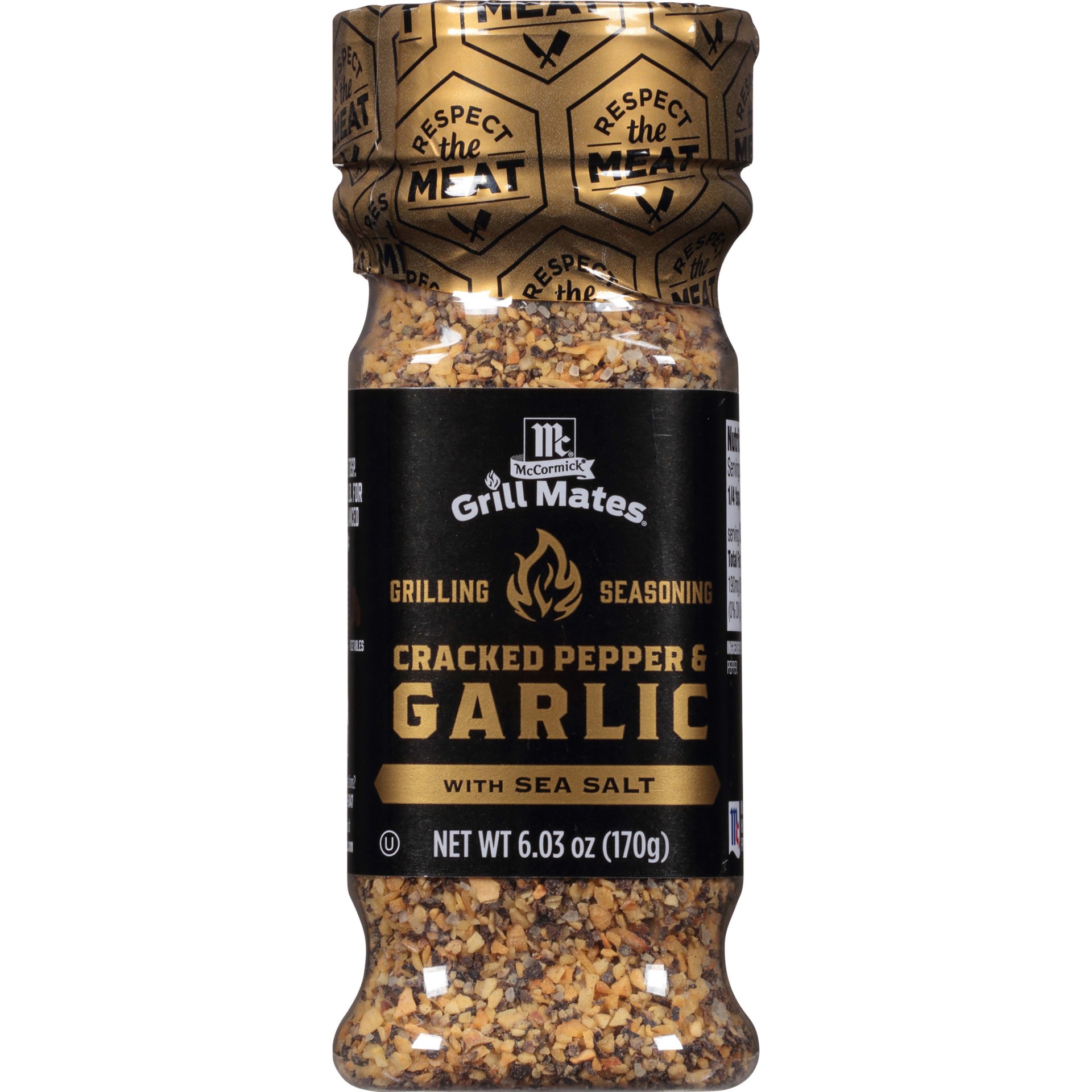 slide 1 of 7, McCormick Grill Mates Cracked Pepper, Garlic & Sea Salt Seasoning, 6.03 oz, 6.03 oz