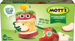 Mott's No Sugar Added Applesauce Pouches