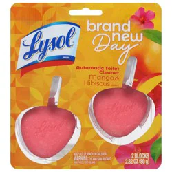 Lysol Brand New Day Mango & Hibiscus Scent Automatic Toilet Cleaner 2 ea