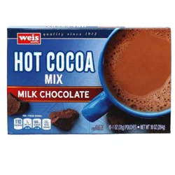 Weis Quality Milk Chocolate - 10 Pouches Hot Cocoa