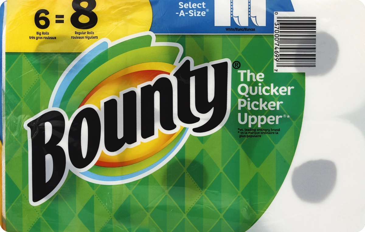 slide 2 of 5, Bounty Paper Towels, 6 ct