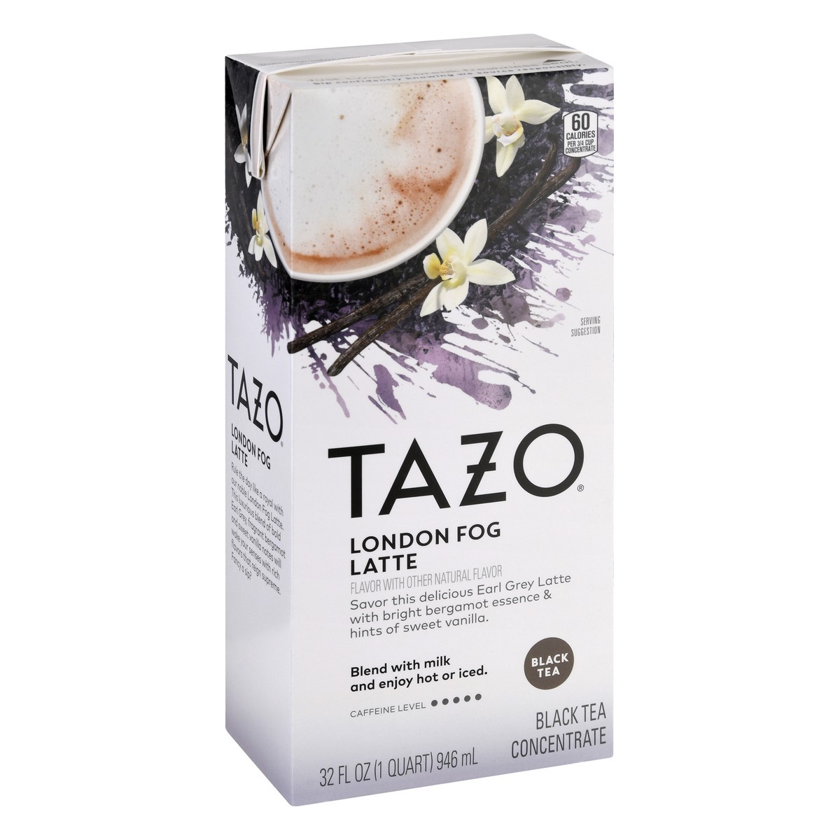 slide 2 of 9, TAZO Black Tea Concentrate London Fog Latte, 32 oz, 32 oz