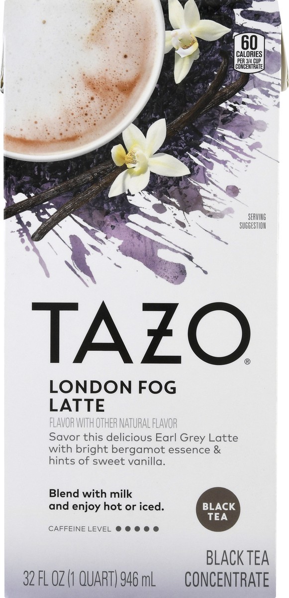 slide 1 of 9, Tazo London Fog Latte Black Tea Concentrate 32 oz, 32 oz