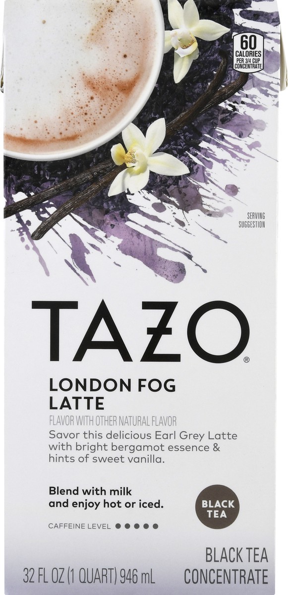 slide 6 of 9, TAZO Black Tea Concentrate London Fog Latte, 32 oz, 32 oz