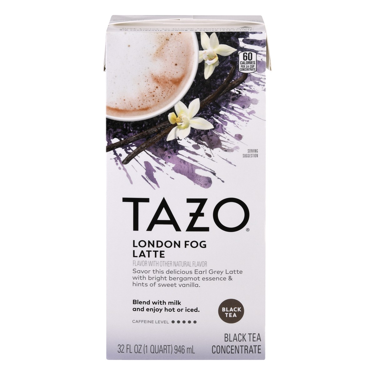 slide 1 of 9, TAZO Black Tea Concentrate London Fog Latte, 32 oz, 32 oz