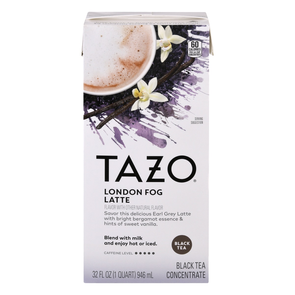 slide 1 of 1, Tazo London Fog Latte Black Tea Concentrate Aseptic Pack, 32 fl oz