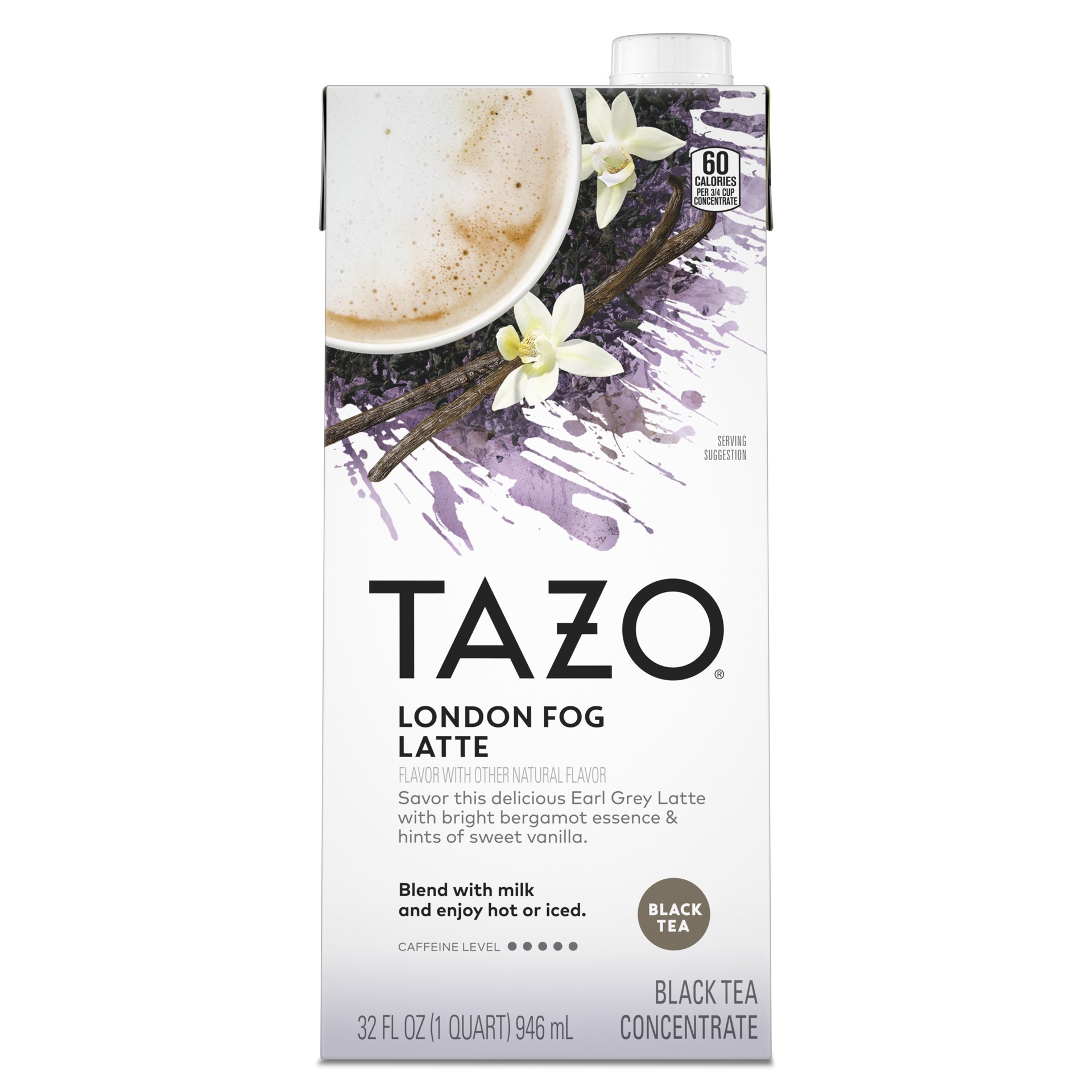 slide 1 of 9, TAZO Black Tea Concentrate London Fog Latte, 32 oz, 32 oz