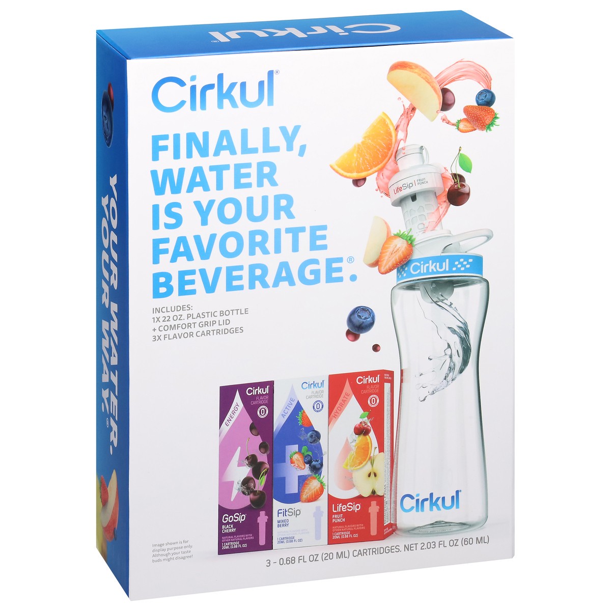 slide 7 of 9, Cirkul Starter Kit Water Bottle And Cartridge System, 5 ct