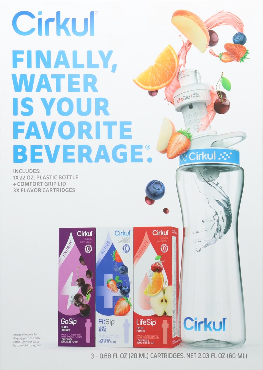 slide 8 of 9, Cirkul Starter Kit Water Bottle And Cartridge System, 5 ct
