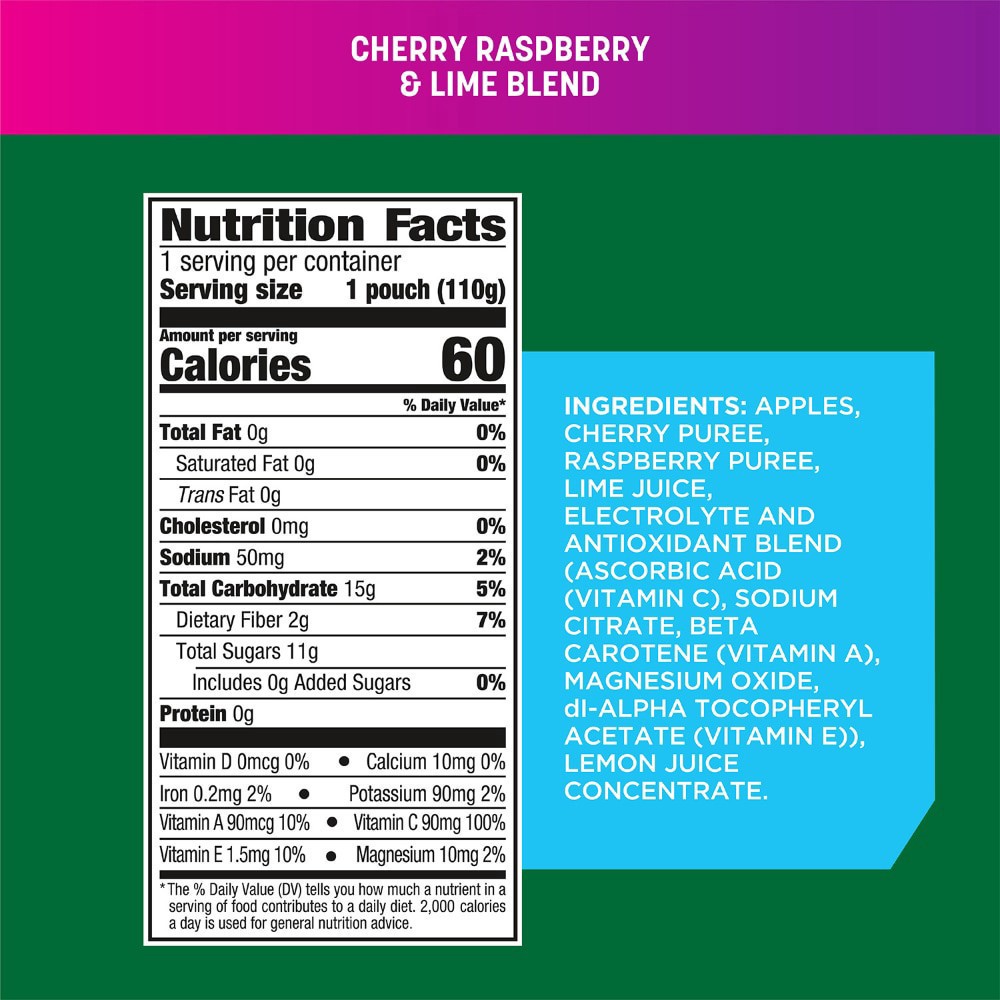 slide 4 of 6, Gogo Squeez Active Fruit Blend With Electrolytes, Blueberry Strawberry Lemon, 4 ct; 3.9 oz