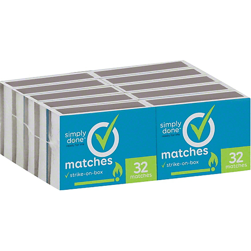 slide 2 of 2, Simply Done Matches, 10 ct