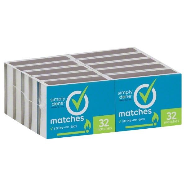 slide 1 of 2, Simply Done Matches, 10 ct