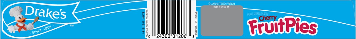 slide 4 of 7, Drake's Pies, Drake's Family Pack Cherry Fruit Pies, 8 ct