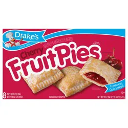 Pies, Drake's Family Pack Cherry Fruit Pies