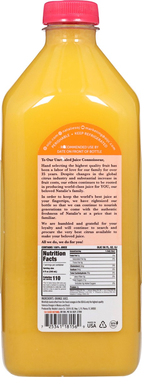 slide 6 of 13, Natalie's Orange Juice 56 fl oz, 56 fl oz