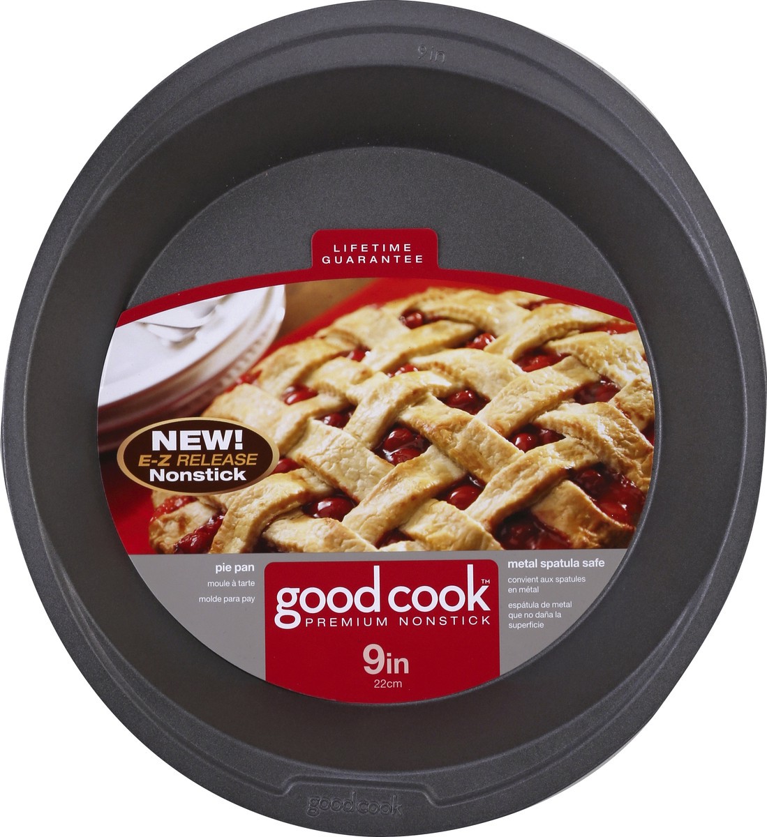 slide 2 of 3, Good Cook Non Stick Round Pie Pan 9 In, 1 ct