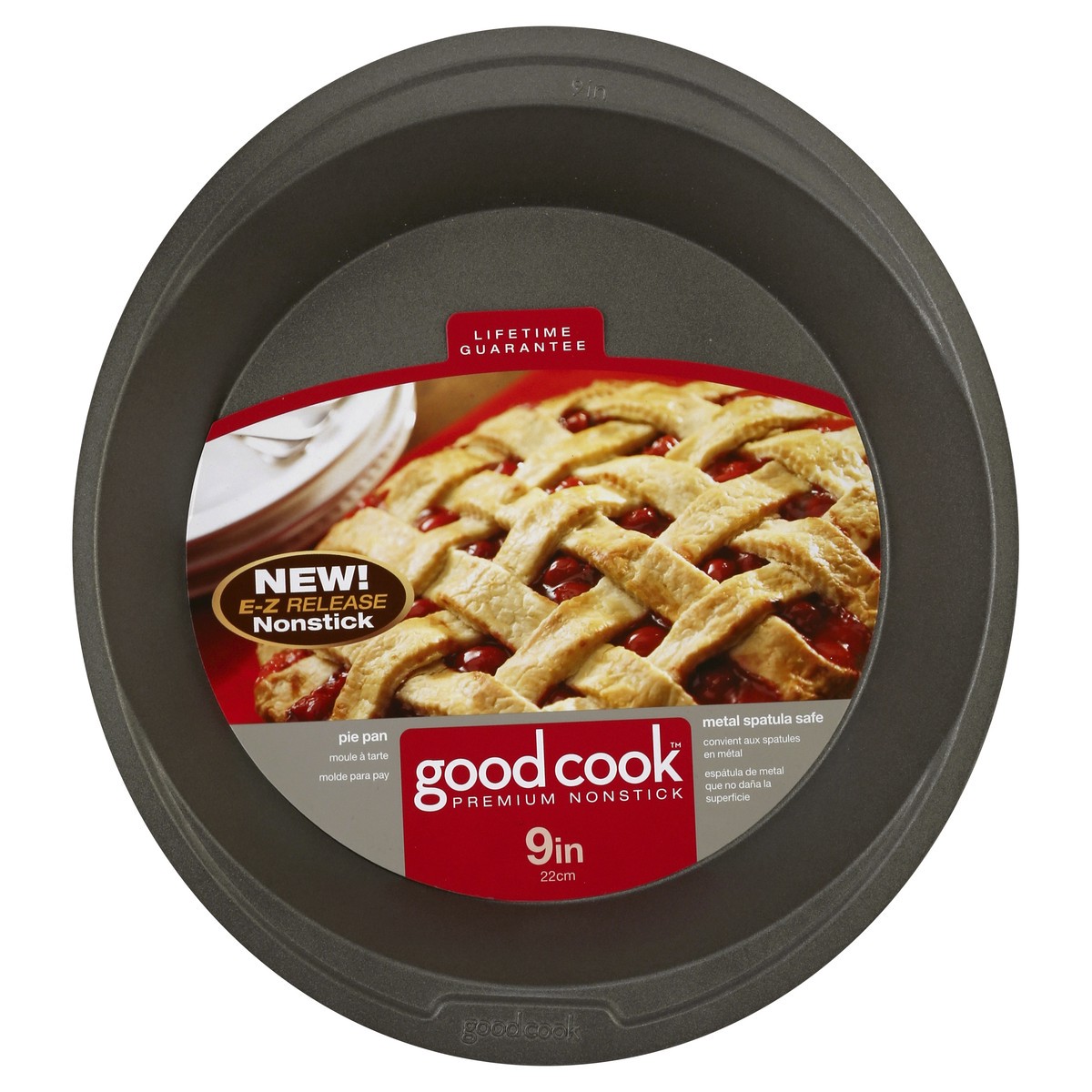 slide 3 of 3, Good Cook Non Stick Round Pie Pan 9 In, 1 ct