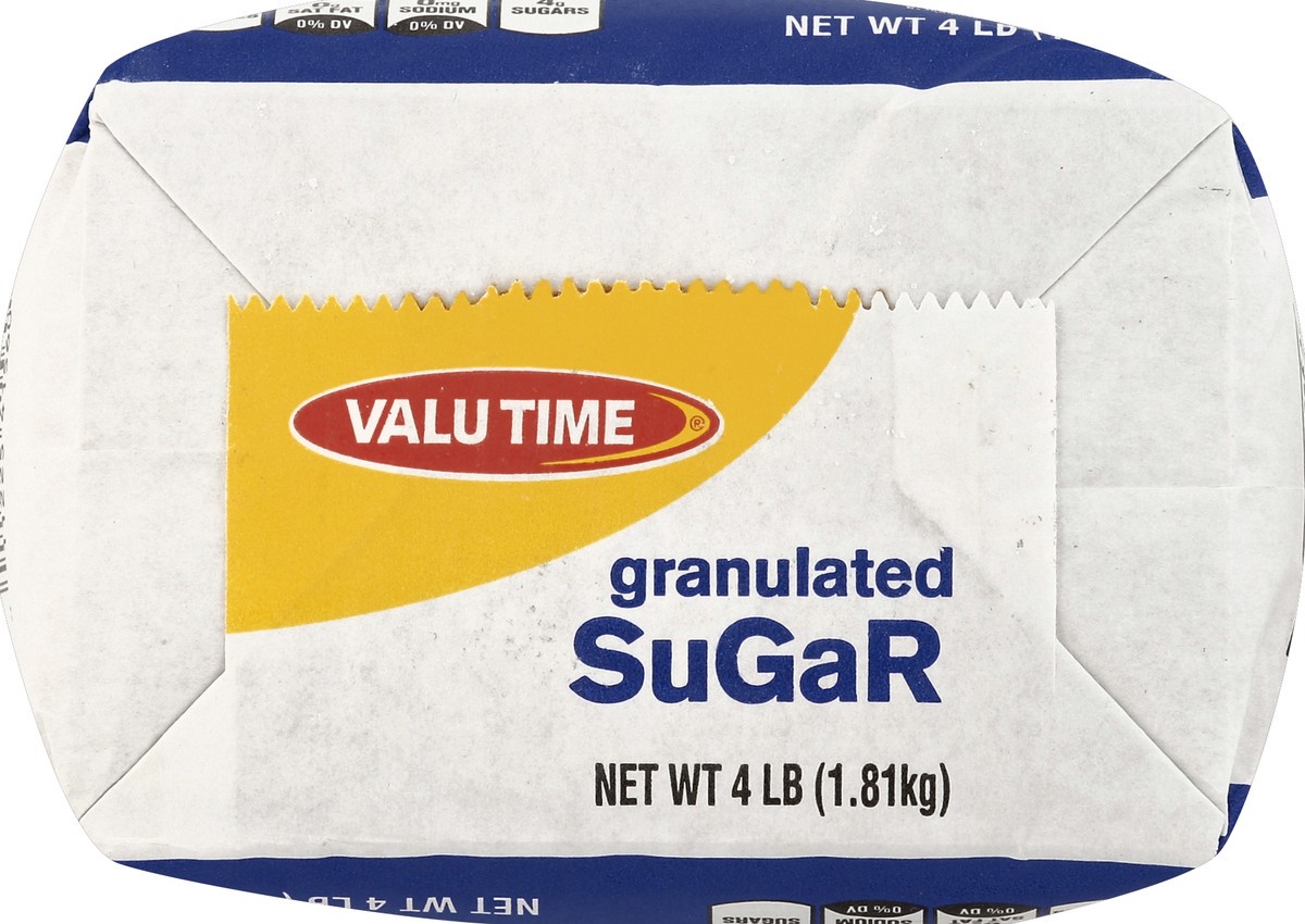 slide 4 of 6, Valu Time Granulated Sugar, 4 lb