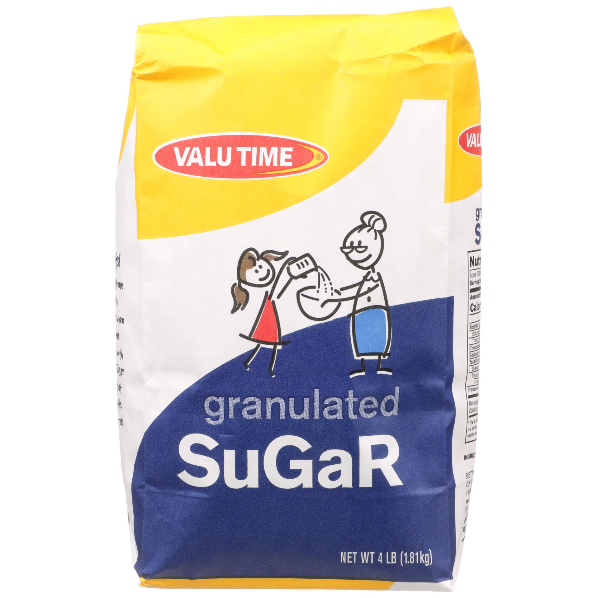 slide 1 of 6, Valu Time Granulated Sugar, 4 lb